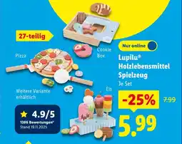 Lidl Lupilu holzlebensmittel spielzeug - pizza Angebot