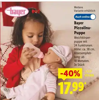 Lidl Bayer piccolina-puppe Angebot