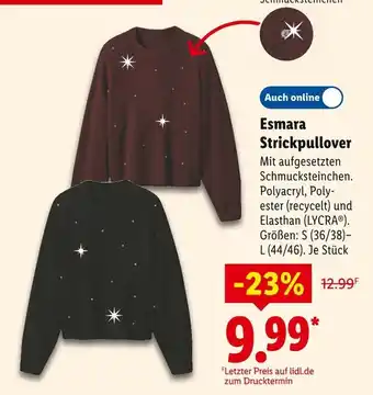 Lidl Esmara strickpullover Angebot