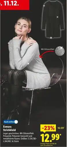 Lidl Esmara strickkleid Angebot