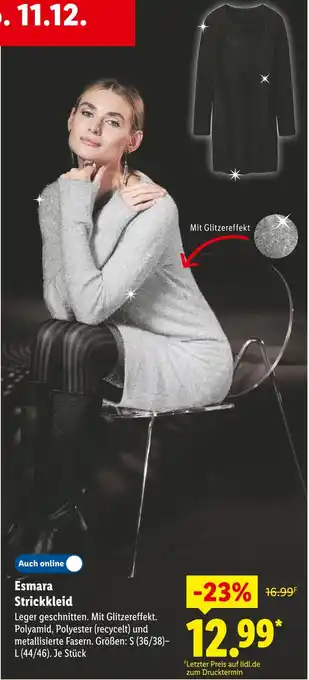 Lidl Esmara strickkleid Angebot