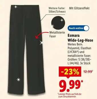 Lidl Esmara wide-leg-hose Angebot