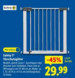 Lidl Safety 1st türschutzgitter Angebot