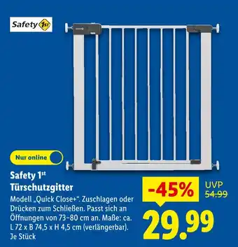 Lidl Safety 1st türschutzgitter Angebot