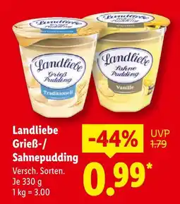 Lidl Landliebe grießpudding traditionell Angebot