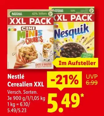 Lidl Nestlé cini minis churros Angebot