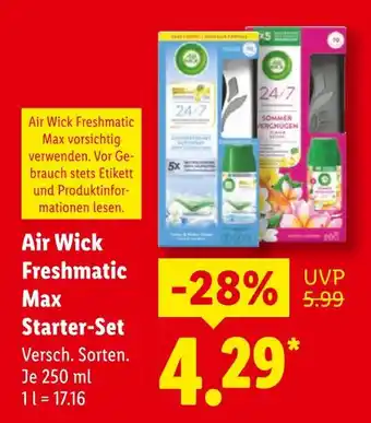 Lidl Air wick freshmatic max starter-set Angebot