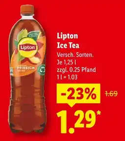 Lidl Lipton ice tea pfirsich Angebot
