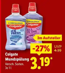 Lidl Colgate ice fresh mundspülung Angebot