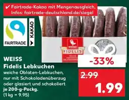 Kaufland WEISS Fidelis Lebkuchen Angebot