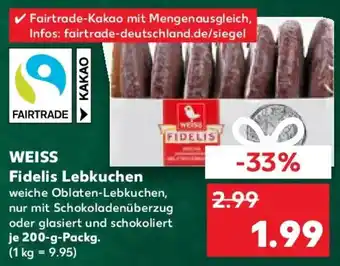 Kaufland WEISS Fidelis Lebkuchen Angebot