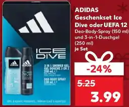 Kaufland ADIDAS Geschenkset Ice Dive oder UEFA 12 Angebot