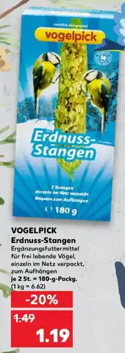 Kaufland VOGELPICK Erdnuss-Stangen Angebot