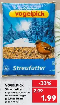 Kaufland VOGELPICK Streufutter Angebot