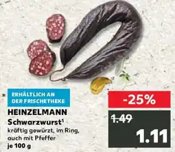 Kaufland HEINZELMANN Schwarzwurst Angebot