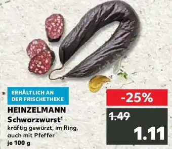 Kaufland HEINZELMANN Schwarzwurst Angebot