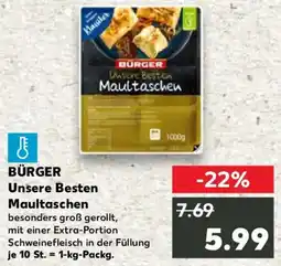 Kaufland BÜRGER Unsere Besten Maultaschen Angebot