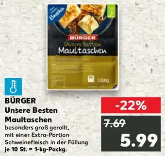 Kaufland BÜRGER Unsere Besten Maultaschen Angebot