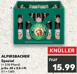 Kaufland ALPIRSBACHER Spezial Angebot