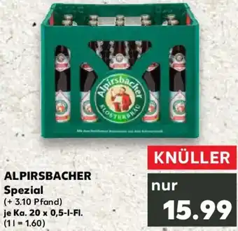 Kaufland ALPIRSBACHER Spezial Angebot