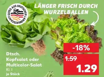Kaufland Dtsch. Kopfsalat oder Multicolor-Salat Angebot
