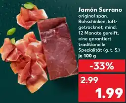 Kaufland Jamón Serrano Angebot