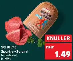 Kaufland SCHULTE Sportler-Salami Angebot