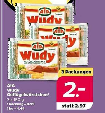 NETTO Aia Wudy Geflügelwürstchen Angebot