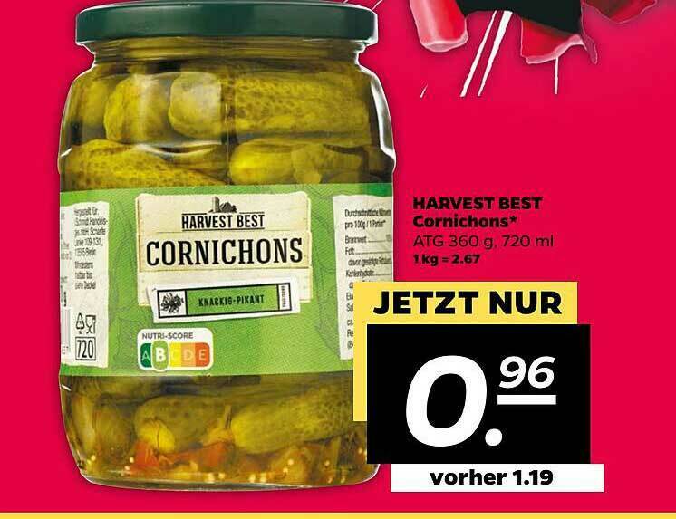 Harvest Best Cornichons Angebot bei NETTO