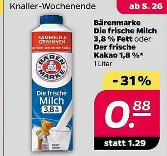 NETTO Bärenmarke Die Frische Milch Oder Der Frische Kakao Angebot