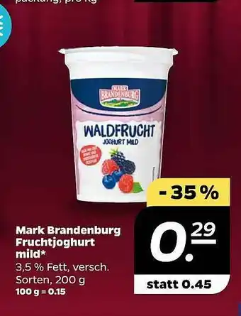 NETTO Mark Brandenburg Fruchtjoghurt Mild Angebot