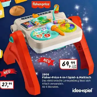 Idee+Spiel Fisher-Price 4-in-1 Spiel- & Maltisch 2906 Angebot