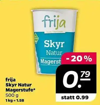 NETTO Frija Skyr Natur Magerstufe Angebot