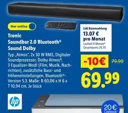 Lidl Tronic soundbar 2.0 bluetooth sound dolby Angebot