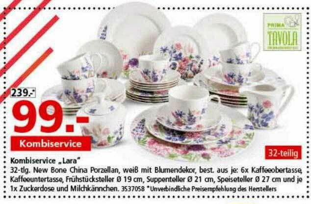 Prima Tavola Kombiservice „lara“ Angebot bei Segmüller