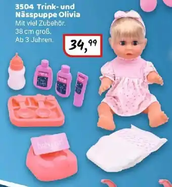 Idee+Spiel dollsworld 3504 Trink- und Nässpuppe Olivia Angebot