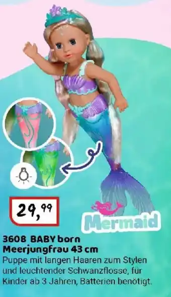 Idee+Spiel 3608 BABY born Meerjungfrau 43 cm Angebot