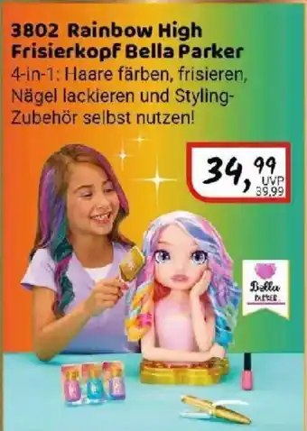 Idee+Spiel 3802 Rainbow High Frisierkopf Bella Parker Angebot