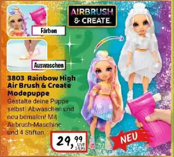 Idee+Spiel 3803 Rainbow High Air Brush & Create Modepuppe Angebot
