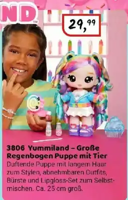 Idee+Spiel 3806 Yummiland - Große Regenbogen Puppe mit Tier Angebot