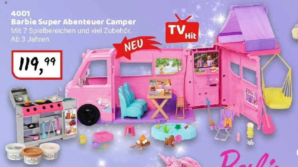 Verwunderlich Barbie Super Abenteuer Camper Ebenbild
