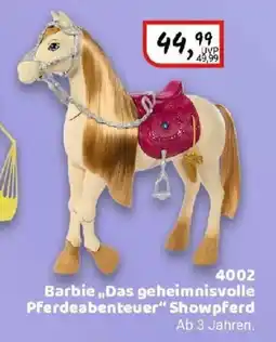 Idee+Spiel Barbie „Das geheimnisvolle Pferdeabenteuer" Showpferd 4002 Angebot