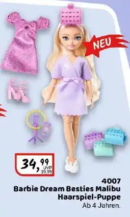 Idee+Spiel 4007 Barbie Dream Besties Malibu Haarspiel-Puppe Angebot
