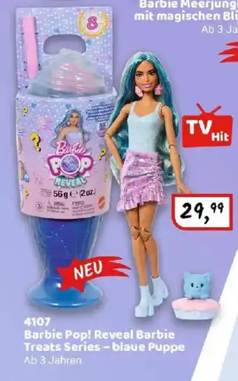 Idee+Spiel 4107 Barbie Pop! Reveal Barbie Treats Series - blaue Puppe Angebot