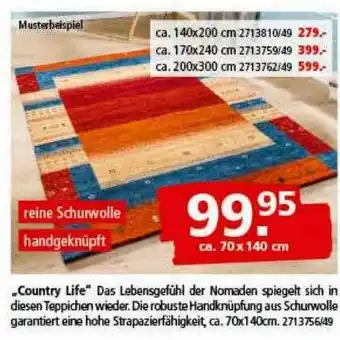 Segmüller Teppich „country Life“ Angebot