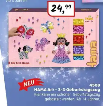 Idee+Spiel Hama 4508 Art-3-D Geburtstagszug Angebot