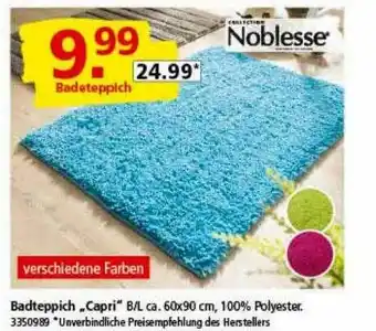 Segmüller Noblesse Badteppich „capri“ Angebot