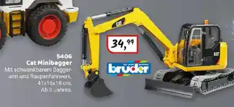 Idee+Spiel bruder 5406 Cat Minibagger Angebot