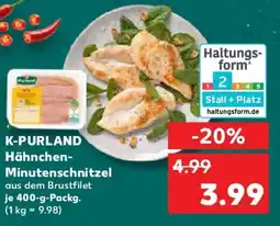 Kaufland K-PURLAND Hähnchen- Minutenschnitzel Angebot
