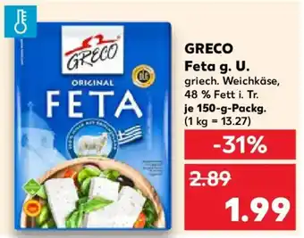 Kaufland GRECO Feta g. U. Angebot